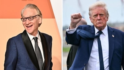 Bill Maher accuses Donald Trump of 'flirting with authoritarianism' weeks after friendly White House dinner with prez (Photo by Evan Agostini/Invision/AP, photo by Mandel NGAN / AFP)