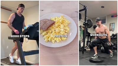 Engage in regular cardio activities like walking and running, eat protein-rich foods and focus on building muscle mass through exercises, according to fitness coach Nick Conaway. (Instagram/ Nick Conaway) Engage in regular cardio activities like walking and running, eat protein-rich foods and focus on building muscle mass through exercises, according to fitness coach Nick Conaway. (Instagram/ Nick Conaway)