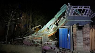 A two-storied residence of Adnan Shafi Dar, a terrorist affiliated to The Resistance Front (TRF), a proxy of Pakistan-based terrorist outfit Lashkar-e-Toiba, was razed in Melhura in Zainapora area of Shopian district (ANI/X) A two-storied residence of Adnan Shafi Dar, a terrorist affiliated to The Resistance Front (TRF), a proxy of Pakistan-based terrorist outfit Lashkar-e-Toiba, was razed in Melhura in Zainapora area of Shopian district (ANI/X)