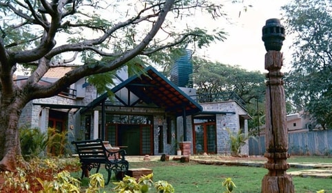 Azim Premji's home is located in Bengaluru's Whitefield. (Image courtesy Housing.com via BNA Balan + Nambisan architects) Azim Premji's home is located in Bengaluru's Whitefield. (Image courtesy Housing.com via BNA Balan + Nambisan architects)