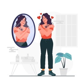 Talking to yourself in the mirror can be a powerful act of self-reflection, helping you find clarity and boost confidence. (Freepik) Talking to yourself in the mirror can be a powerful act of self-reflection, helping you find clarity and boost confidence. (Freepik)