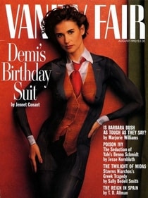 Demi Moore's 1992 Vanity Fair cover continues to inspire bold fashion choices. Demi Moore's 1992 Vanity Fair cover continues to inspire bold fashion choices.