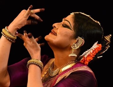 Padma Shri Geeta Chandran, the curator of the World Dance Day festival. Padma Shri Geeta Chandran, the curator of the World Dance Day festival.