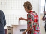 Diana Fox Carney, wife of Canadian Prime Minister Mark Carney, casts her vote on Election Day Diana Fox Carney, wife of Canadian Prime Minister Mark Carney, casts her vote on Election Day