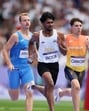 India’s Amoj Jacob competes during the men’s 4x400m relay competition at Paris Olympics. (Getty)
