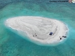 Philippines and China both claim the Sandy Clay reef in the South China Sea Philippines and China both claim the Sandy Clay reef in the South China Sea