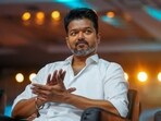 Actor and TVK chief Vijay was spotted at the airport and a moment captured on camera caused confusion. (PTI)