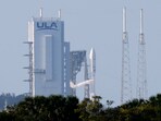 A United Launch Alliance Atlas V rocket with a payload of Amazon's Project Kuiper internet satellites stands ready for launch at Complex 41 at the Cape Canaveral Space Force Station, Monday, April 28, 2025, in Cape Canaveral, Fla. A United Launch Alliance Atlas V rocket with a payload of Amazon's Project Kuiper internet satellites stands ready for launch at Complex 41 at the Cape Canaveral Space Force Station, Monday, April 28, 2025, in Cape Canaveral, Fla.