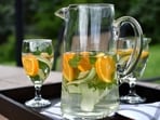Add fruits and herbs to your regular water this summer. Add fruits and herbs to your regular water this summer.