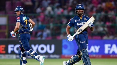 Rajasthan Royals won the toss and chose to bowl first. Gujarat Titans' top order delivered for them once again, with captain Shubman Gill and Sai Sudharsan ensuring that GT lost no wickets in the first 10 overs. (ANI) Rajasthan Royals won the toss and chose to bowl first. Gujarat Titans' top order delivered for them once again, with captain Shubman Gill and Sai Sudharsan ensuring that GT lost no wickets in the first 10 overs. (ANI)