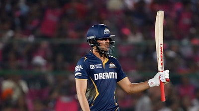 The partnership ended on 93 when Sudharsan fell on 39 off 30. Gill went on to score 84 off 50 balls. (ANI) The partnership ended on 93 when Sudharsan fell on 39 off 30. Gill went on to score 84 off 50 balls. (ANI)