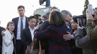 Canadian Prime Minister Mark Carney attends a candlelight vigil near the scene where a car drove into a crowd of people during the Lapu Lapu Festival on April 27, 2025 in Vancouver, Canada. (Getty Images via AFP) Canadian Prime Minister Mark Carney attends a candlelight vigil near the scene where a car drove into a crowd of people during the Lapu Lapu Festival on April 27, 2025 in Vancouver, Canada. (Getty Images via AFP)