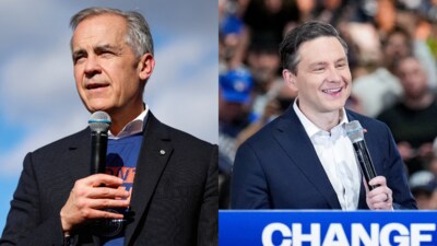 Liberal Prime Minister Mark Carney (left) and Conservative leader Pierre Poilievre. (right) (AFP) Liberal Prime Minister Mark Carney (left) and Conservative leader Pierre Poilievre. (right) (AFP)