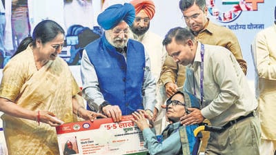 Delhi chief minister Rekha Gupta (left), Union minister Hardeep Singh Puri (centre) and Delhi minister Parvesh Verma (right background) on Monday. (Vipin Kumar/HT photo) Delhi chief minister Rekha Gupta (left), Union minister Hardeep Singh Puri (centre) and Delhi minister Parvesh Verma (right background) on Monday. (Vipin Kumar/HT photo)