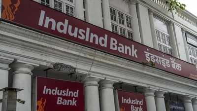 IndusInd Bank Ltd said it found discrepancies in its derivatives portfolio and warned of a one-time hit to earnings. (Bloomberg) IndusInd Bank Ltd said it found discrepancies in its derivatives portfolio and warned of a one-time hit to earnings. (Bloomberg)
