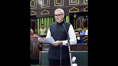 Jammu and Kashmir chief minister Omar Abdullah speaks in the House during the one-day special assembly session convened to discuss the Pahalgam terror attack that claimed 26 lives, in Jammu on Monday. (Photo:X) Jammu and Kashmir chief minister Omar Abdullah speaks in the House during the one-day special assembly session convened to discuss the Pahalgam terror attack that claimed 26 lives, in Jammu on Monday. (Photo:X)