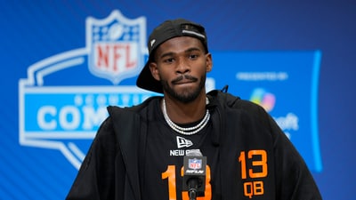 Shedeur Sanders received a call from someone claiming to be the representative of the New Orleans Saints (AP)