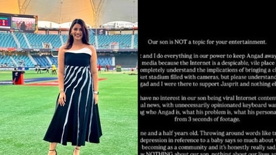 Sanjana Ganesan wrote a long note on Instagram stories. Sanjana Ganesan wrote a long note on Instagram stories.