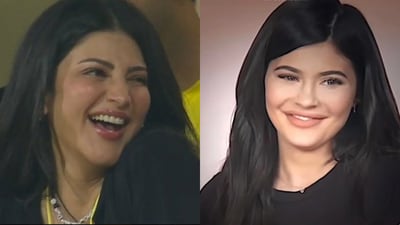 Shruti Haasan's recent appearance at CSK vs SRH IPL match drew comparison to Kylie Jenner. Shruti Haasan's recent appearance at CSK vs SRH IPL match drew comparison to Kylie Jenner.