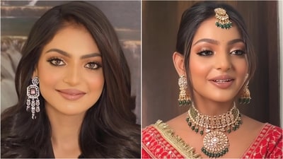 Monalisa Bhonsle, a viral sensation from the Kumbh Mela, stuns with her incredible makeover. (Instagram/@mohsinamakeoverstudio) Monalisa Bhonsle, a viral sensation from the Kumbh Mela, stuns with her incredible makeover. (Instagram/@mohsinamakeoverstudio)