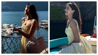 Ananya Panday wore a yellow dress on the trip. (Instagram) Ananya Panday wore a yellow dress on the trip. (Instagram)
