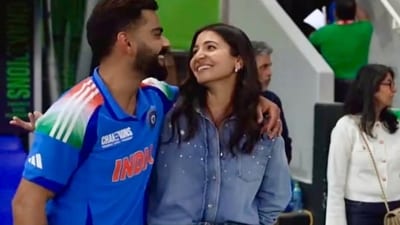 Anushka Sharma celebrated Team India's ICC Champions Trophy victory with Virat Kohli. Anushka Sharma celebrated Team India's ICC Champions Trophy victory with Virat Kohli.