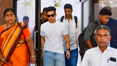 YouTuber Ranveer Allahbadia leaves the Maharashtra Cyber Cell office after appearing in connection with India's Got Latent case, in Mumbai, on April 15, 2025. (File/PTI) YouTuber Ranveer Allahbadia leaves the Maharashtra Cyber Cell office after appearing in connection with India's Got Latent case, in Mumbai, on April 15, 2025. (File/PTI)
