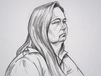A handout sketch received from the Supreme Court of Victoria showing Erin Patterson. A handout sketch received from the Supreme Court of Victoria showing Erin Patterson.