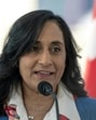 Anita Anand speaks at a press conference in the Old Port of Montreal in Montreal, Canada, on February 19. (AFP)
