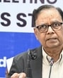 Arvind Panagariya during the press conference in Chandigarh on Monday. (HT Photo) Arvind Panagariya during the press conference in Chandigarh on Monday. (HT Photo)
