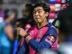 Vaibhav Suryavanshi gestures at the end of the IPL match between Rajasthan Royals and Gujarat Titans in Jaipur Vaibhav Suryavanshi gestures at the end of the IPL match between Rajasthan Royals and Gujarat Titans in Jaipur