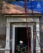 Mumbai, India - April 27, 2025: Fire Brigade Official doused fire at ED Office at Ballard Estate, in Mumbai, India, on Sunday, April 27, 2025. (Photo by Anshuman Poyrekar/ Hindustan Times) (Hindustan Times)