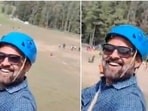 As the tourist, identified as Rishi Bhatt, begins ziplining, the operator chants “Allahhu Akbar” three times before releasing him. 