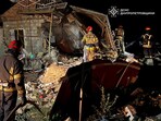 Rescuers work at a site of the Russian drone strike, amid Russia's attack on Ukraine, in Dnipropetrovsk region, Ukraine in this handout picture released April 29, 2025. 