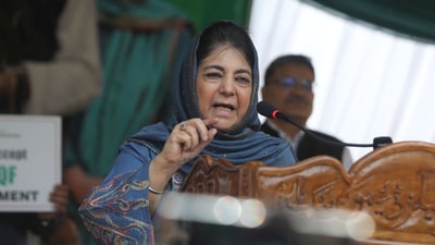 Mehbooba Mufti urged the central government to act against those fuelling communal tensions online. (HT Photo) Mehbooba Mufti urged the central government to act against those fuelling communal tensions online. (HT Photo)