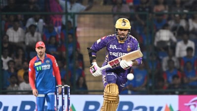 Narine and Rahmanullah Gurbaz put up an opening partnership that, alongwith Ajinkya Rahane's knock, ultimately set up the game for KKR. Narine smashed 27 runs in 16 balls while Gurbaz scored 26 in 12. The pair put up an opening stand of 48 runs in just 3 overs (ANI)