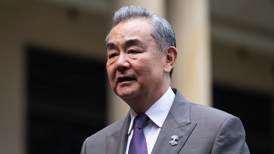 China's Foreign Minister Wang Yi arrives to Itamaraty Palacefor the BRICS foreign ministers' meeting in Rio de Janeiro, Monday, April 28, 2025. (AP) China's Foreign Minister Wang Yi arrives to Itamaraty Palacefor the BRICS foreign ministers' meeting in Rio de Janeiro, Monday, April 28, 2025. (AP)