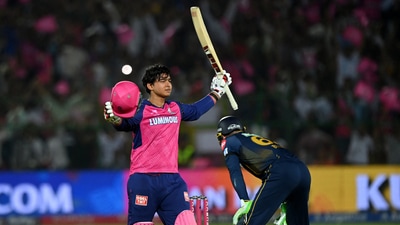 Vaibhav Suryavanshi scored his maiden IPL century in 35 deliveries. (REUTERS)