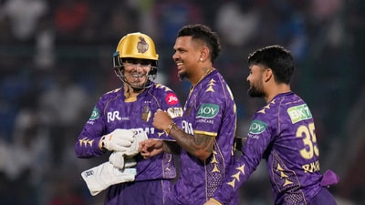 Narine brought himself on for two consecutive overs in the middle phase and ended up turning the game on its head. He dismissed Axar and Tristan Stubbs in the 14th over.&nbsp; (PTI)