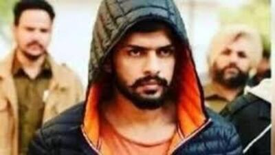 The interview of gangster Lawrence Bishnoi was telecast in March 2023 by a private TV channel. (HT File) The interview of gangster Lawrence Bishnoi was telecast in March 2023 by a private TV channel. (HT File)