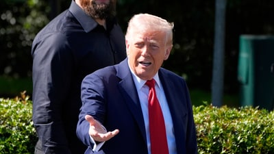 2 Atlantic reporters got a ‘butt dial’ from Trump after he turned down their interview. Here's what happened next (AP Photo/Alex Brandon) (AP) 2 Atlantic reporters got a ‘butt dial’ from Trump after he turned down their interview. Here's what happened next (AP Photo/Alex Brandon) (AP)