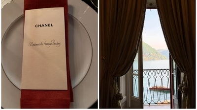 The post also features a picture of a personalised note addressed to ‘Mademoiselle Ananya Panday’ and another of the scenic view from her room. The post also features a picture of a personalised note addressed to ‘Mademoiselle Ananya Panday’ and another of the scenic view from her room. 