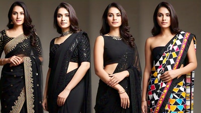 Black sarees: The ultimate guide to rocking classic glamour in 2025! (AI Generated) Black sarees: The ultimate guide to rocking classic glamour in 2025! (AI Generated)