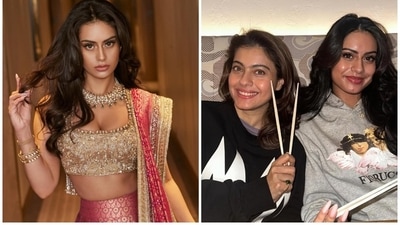 Manish Malhotra dresses Kajol's daughter Nysa Devgan in a gorgeous lehenga set. Manish Malhotra dresses Kajol's daughter Nysa Devgan in a gorgeous lehenga set.