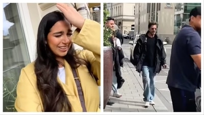Shah Rukh Khan recently met an emotional fangirl in Germany. The actor hugged and blessed the fan. Shah Rukh Khan recently met an emotional fangirl in Germany. The actor hugged and blessed the fan.