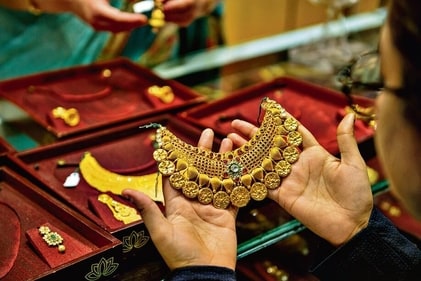 Gold jewellery is in demand as always during the festival. (Photo: Shutterstock (for representational purpose only)) Gold jewellery is in demand as always during the festival. (Photo: Shutterstock (for representational purpose only))