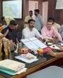 BJP councillors during a meeting with zonal commissioner Neeraj Jain in Ludhiana on Tuesday. (HT Photo) BJP councillors during a meeting with zonal commissioner Neeraj Jain in Ludhiana on Tuesday. (HT Photo)