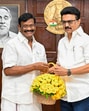 Minister of Minorities Welfare of Tamil Nadu S M Nasar meets Tamil Nadu CM MK Stalin in Chennai on Tuesday, April 29, 2025. (PTI) Minister of Minorities Welfare of Tamil Nadu S M Nasar meets Tamil Nadu CM MK Stalin in Chennai on Tuesday, April 29, 2025. (PTI)