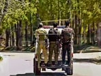 NIA personnel on their way to Baisaran from Pahalgam police station on Wednesday. (PTI) NIA personnel on their way to Baisaran from Pahalgam police station on Wednesday. (PTI)
