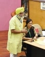 The mayoral polls in MCD. (HT Photo) The mayoral polls in MCD. (HT Photo)